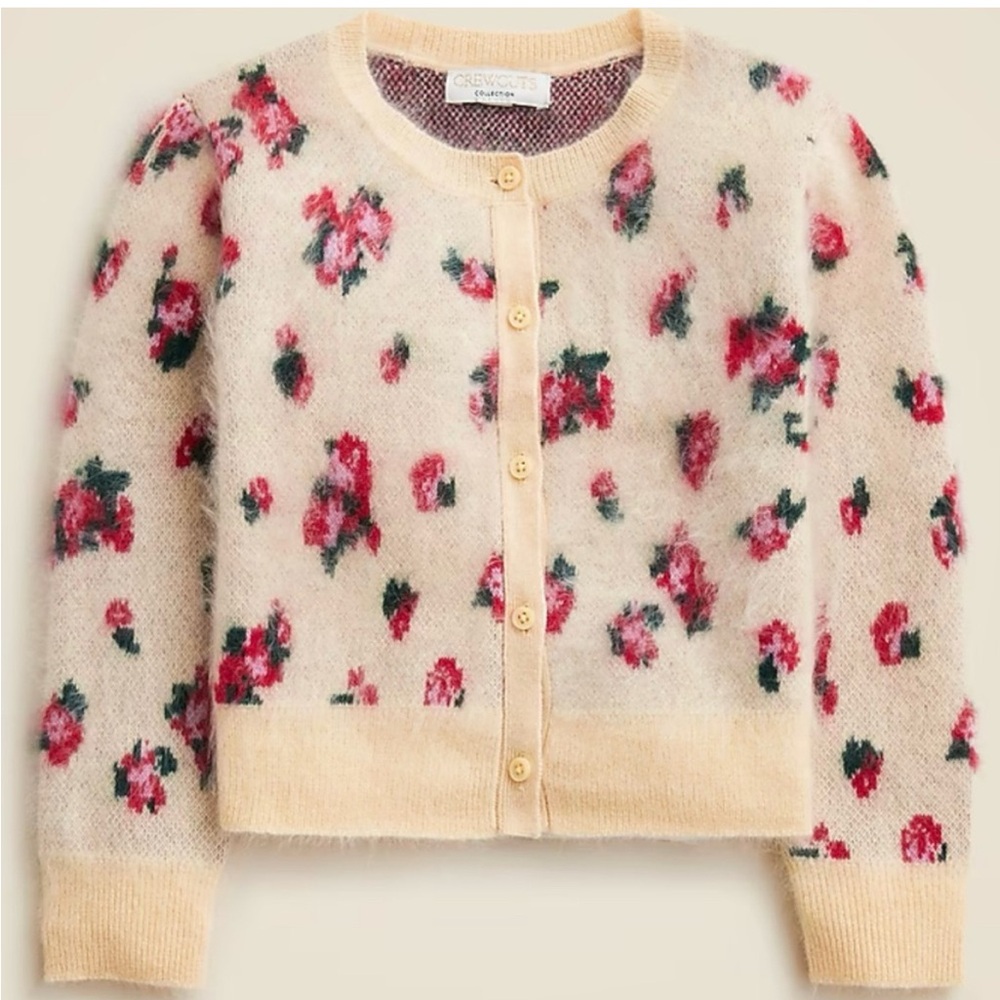 J. Crew Collection Floral Cardigan